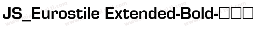 JS_Eurostile Extended-Bold字体转换